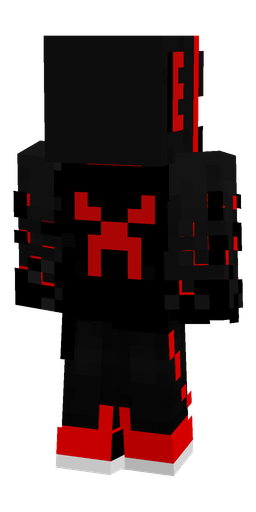 Black skin: body, back render