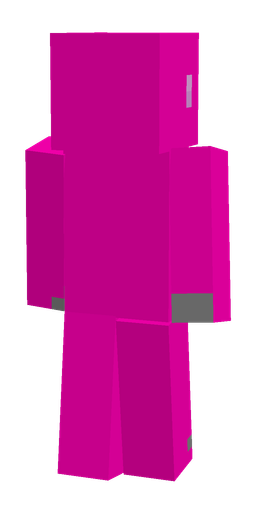 Pink skin: body, back render