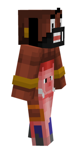Brown skin: body, right side render