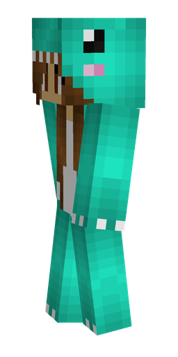 Blue skin: body, left side render