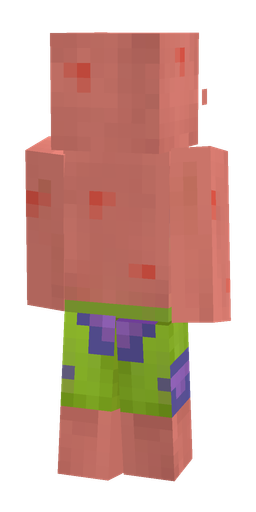 Red skin: body, back render