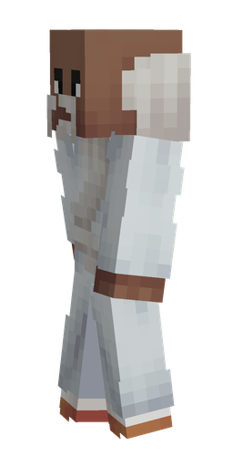 Blue skin: body, left side render
