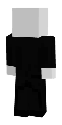 Black skin: body, back render