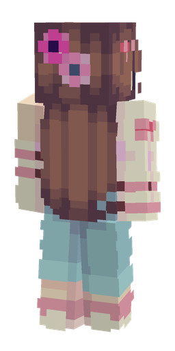 Blue skin: body, back render