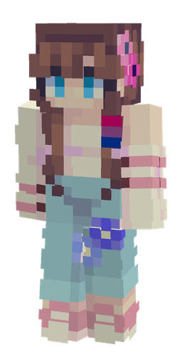 Blue skin: body, front render