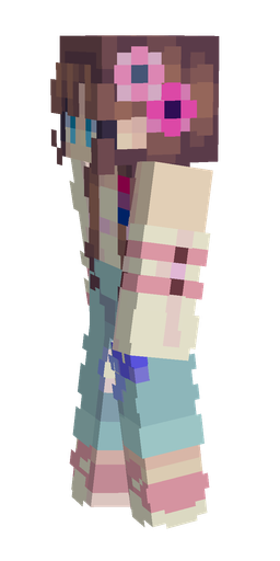 Blue skin: body, left side render