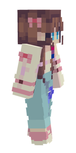Blue skin: body, right side render