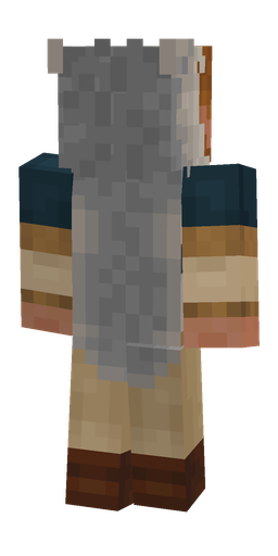 Brown skin: body, back render