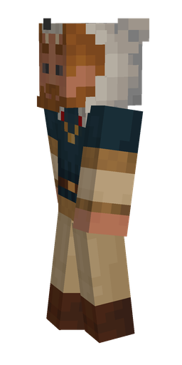 Brown skin: body, left side render