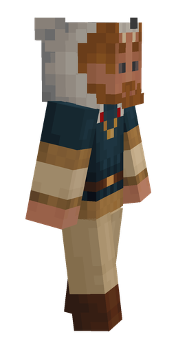 Brown skin: body, right side render