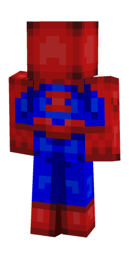 Blue skin: body, back render