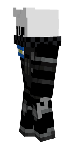 Black skin: body, left side render