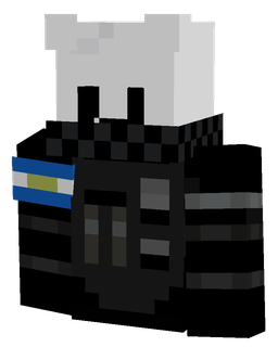 Black skin: bust render