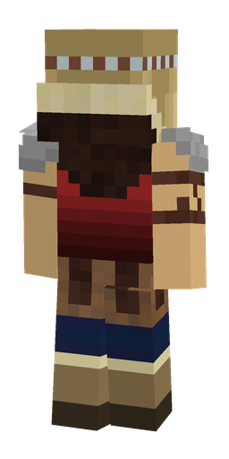 Brown skin: body, back render