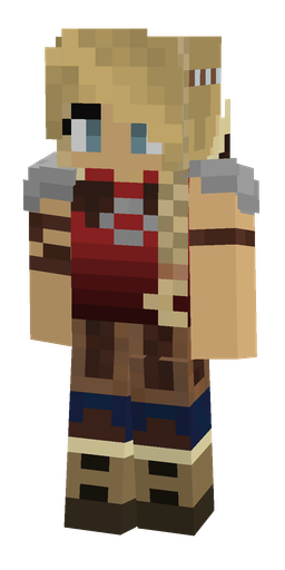 Brown skin: body, front render