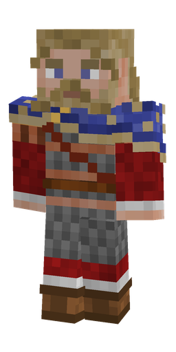 Blue skin: body, front render