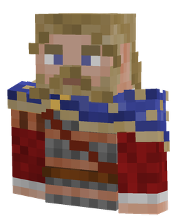 Blue skin: bust render