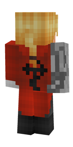 Black skin: body, back render