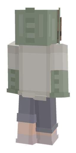 Gray skin: body, back render