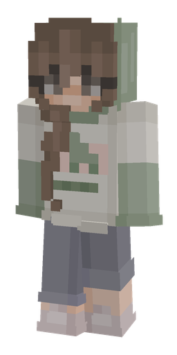 Gray skin: body, front render