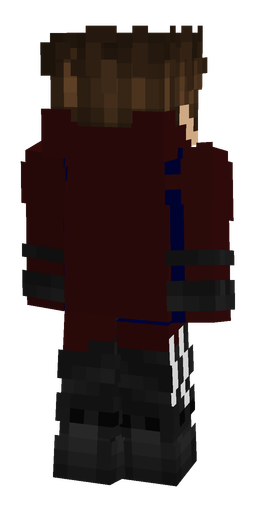 Black skin: body, back render