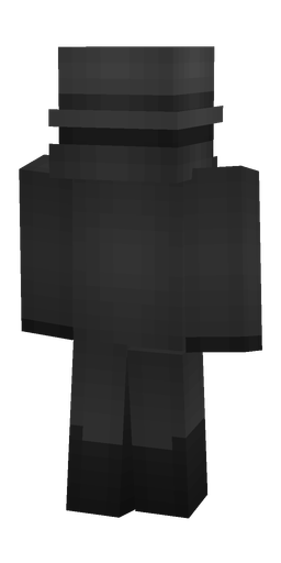 Black skin: body, back render