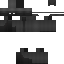 Black skin: raw texture render