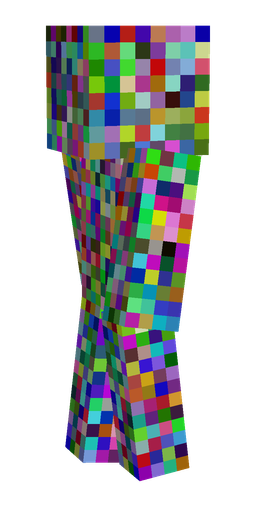 Blue skin: body, left side render