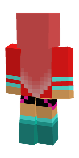 Blue skin: body, back render