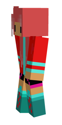 Blue skin: body, left side render