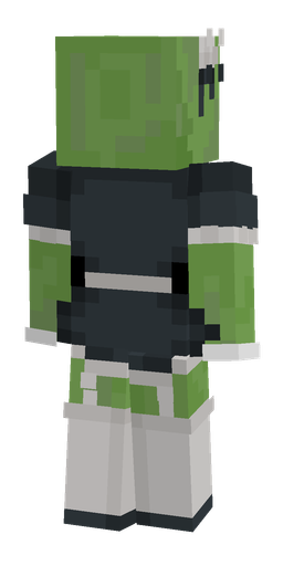 Black skin: body, back render