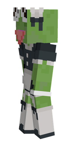 Black skin: body, left side render