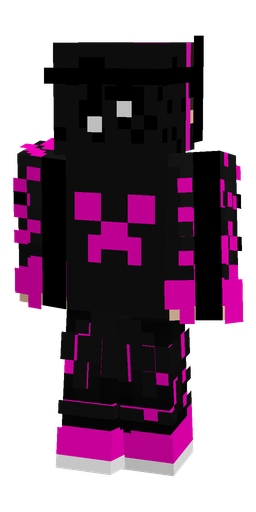 Black skin: body, back render