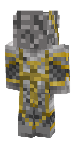 Black skin: body, back render