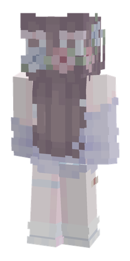 Blue skin: body, back render