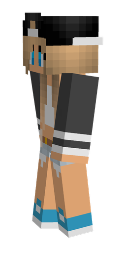 Black skin: body, left side render