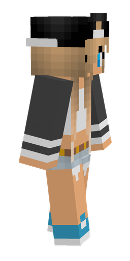 Black skin: body, right side render