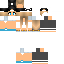 Black skin: raw texture render