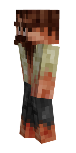 Black skin: body, left side render