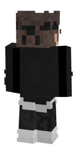 Black skin: body, back render