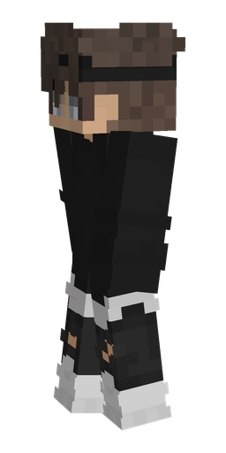 Black skin: body, left side render