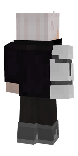 Black skin: body, back render