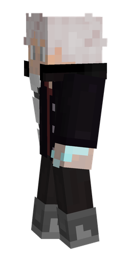 Black skin: body, left side render
