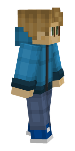 Blue skin: body, right side render