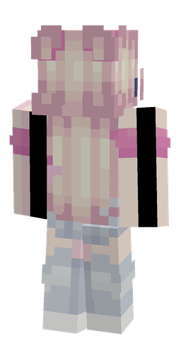 Blue skin: body, back render