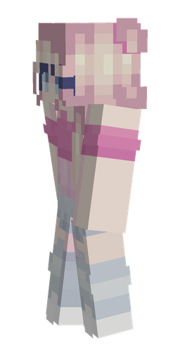 Blue skin: body, left side render