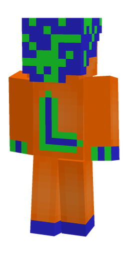 Blue skin: body, back render