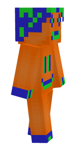 Blue skin: body, right side render