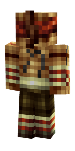 Brown skin: body, back render