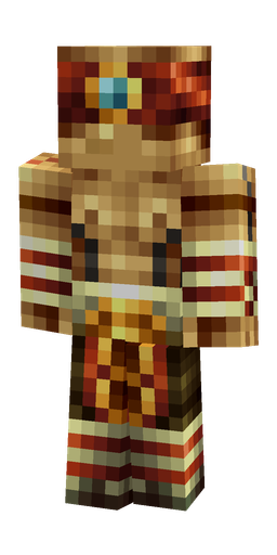 Brown skin: body, front render